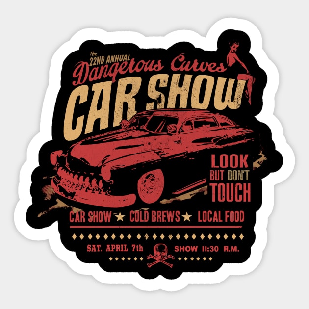 COOL CAR SHOW Sticker by teepublickalt69